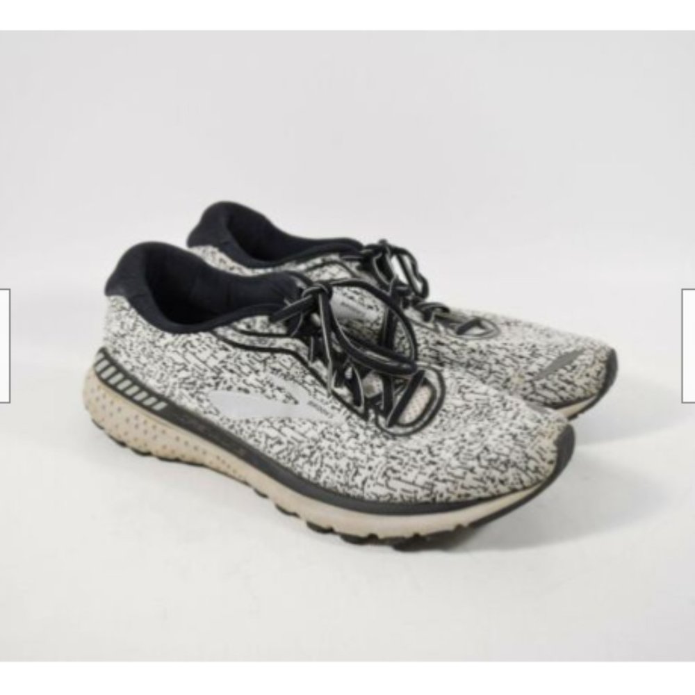 Brooks Adrenaline GTS 20 White Black Desert Flower Sneakers Running Shoes Sz 12 - Picture 3 of 5